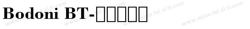 Bodoni BT字体转换